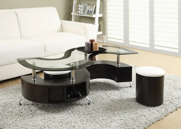3-Piece Coffee Table And Stools