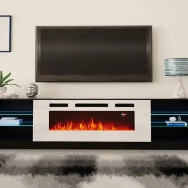 Boston Electric Fireplace 79"