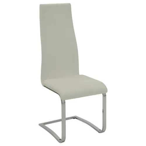 Anges 5PC Dining Set Glossy White - Image 3