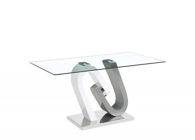 Anoris White/Black Dining Set