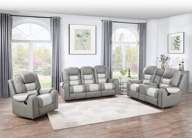 Harlow Motion Grey Sofa Set