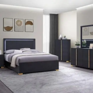 Marceline LED Headboard Black