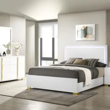 Marceline LED Headboard White