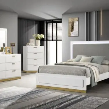 Caraway bedroom set W/Led light