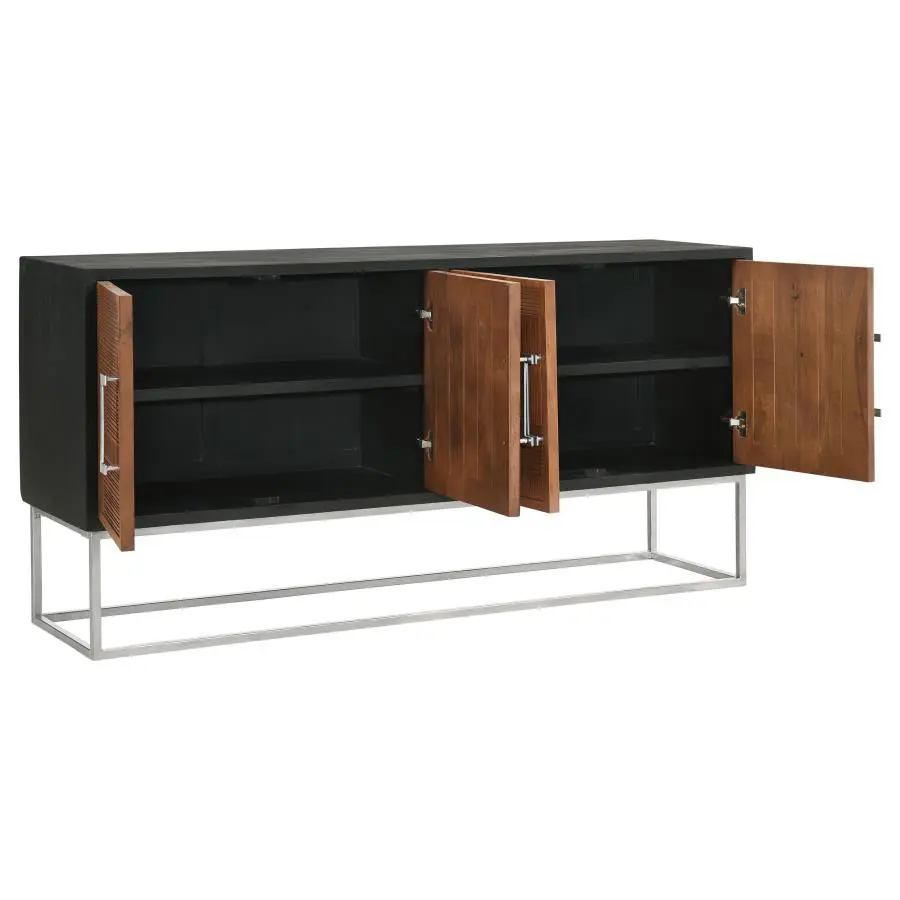 Borman 4-Door Wooden Cabinet - Image 4