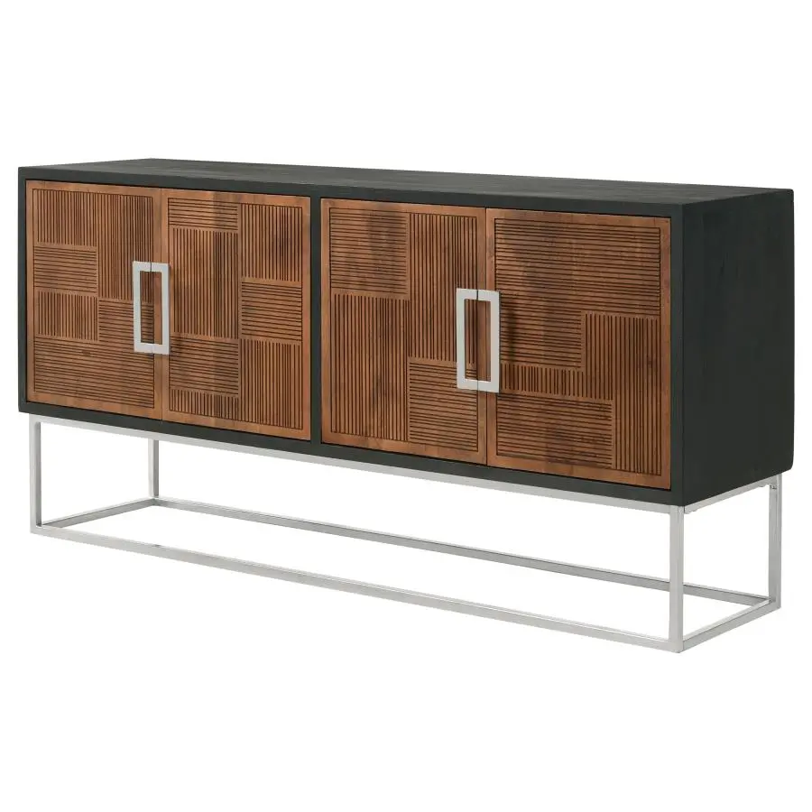 Borman 4-Door Wooden Cabinet - Image 3