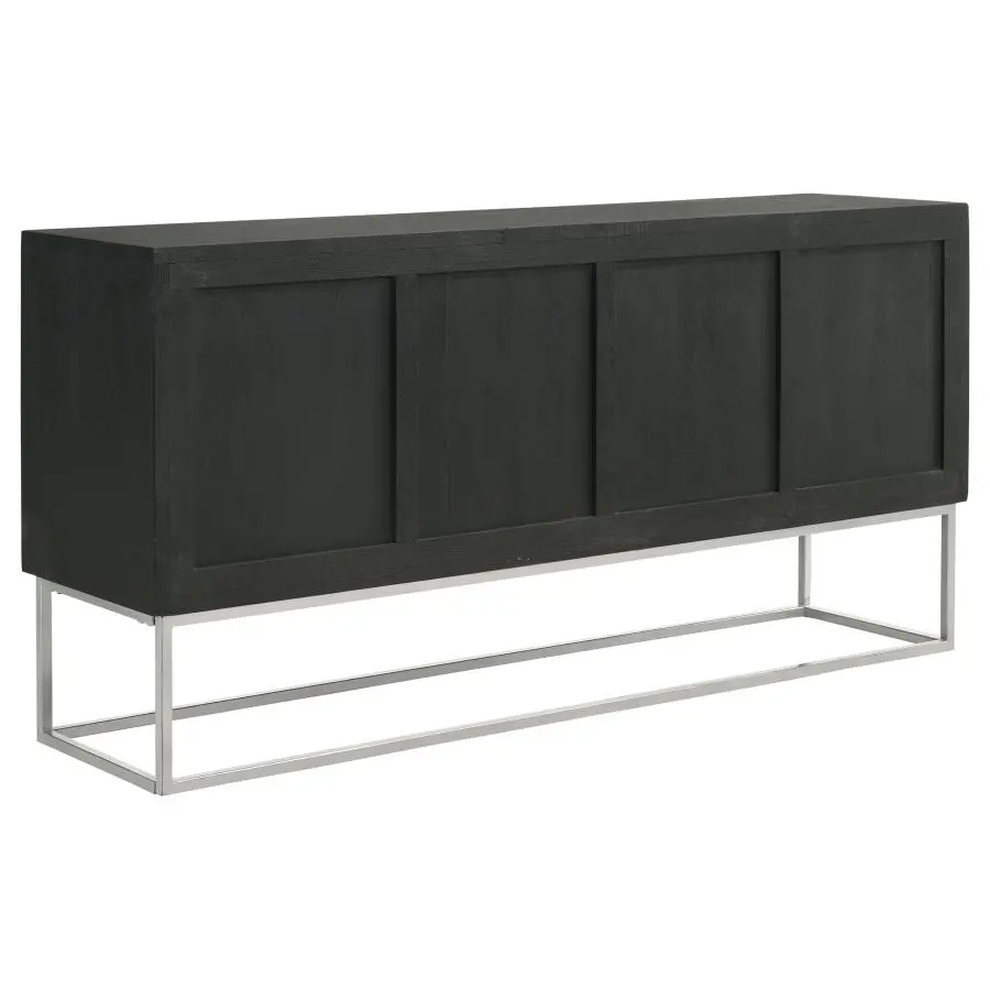 Borman 4-Door Wooden Cabinet - Image 2