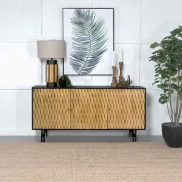 Aminah 3-Door Wooden Cabinet