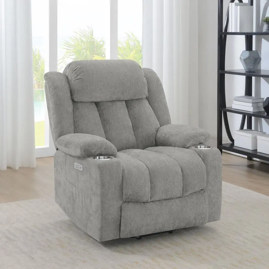 Houston Upholstered Power Lift Recliner - Image 3
