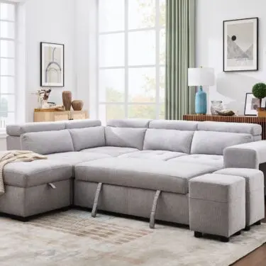 Positano Fabric Sleeper Sectional