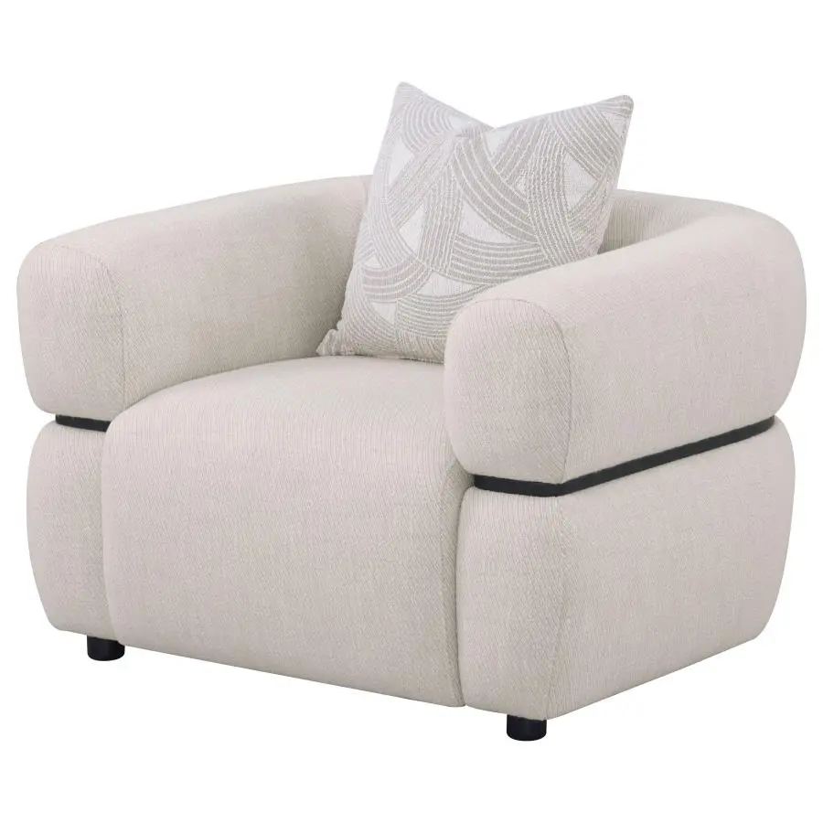 Jeanette Fabric Sofa Set Beige - Image 3
