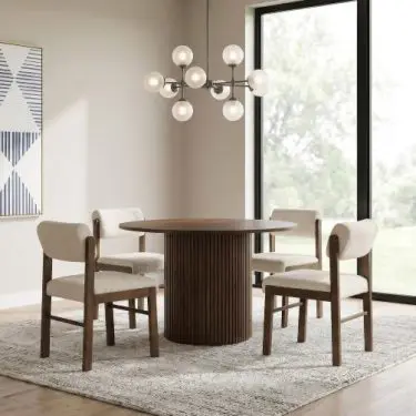 Hamlyn Round Wood Dining Set