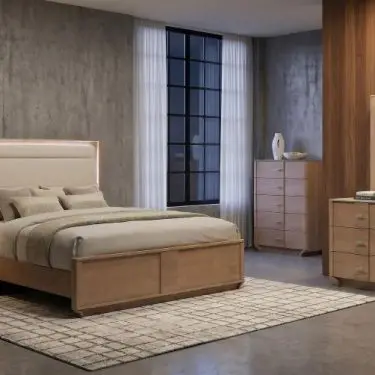 Leanne Light Oak Bedroom Set