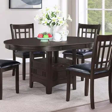 Lavon Oval Extension Leaf Dining Set