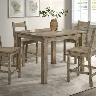 Cardova 5-piece Counter Height Dining Table Set Vineyard Oak