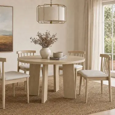 Strouse 5-piece Dining Set Natural Oak