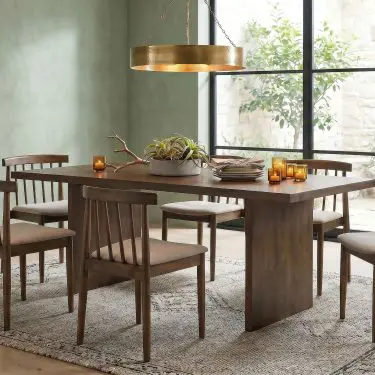 Decker 7-piece 82-inch Rectangular Dining Set Walnut
