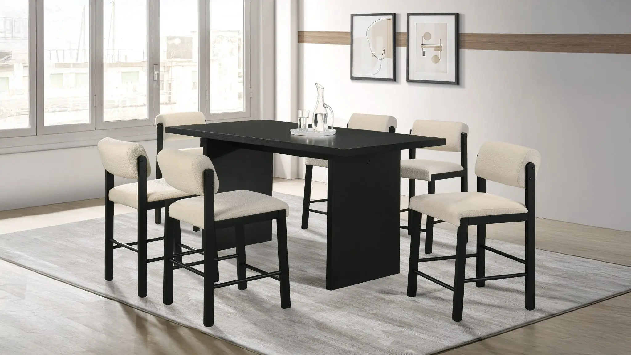 Decker 7-piece Counter Height Dining Set