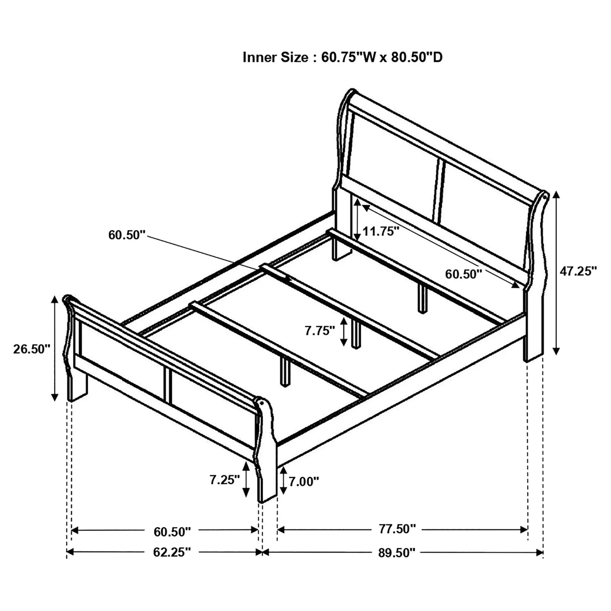 Louis Philippe Bed - Image 17