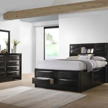 Briana Storage Bedroom Set Black