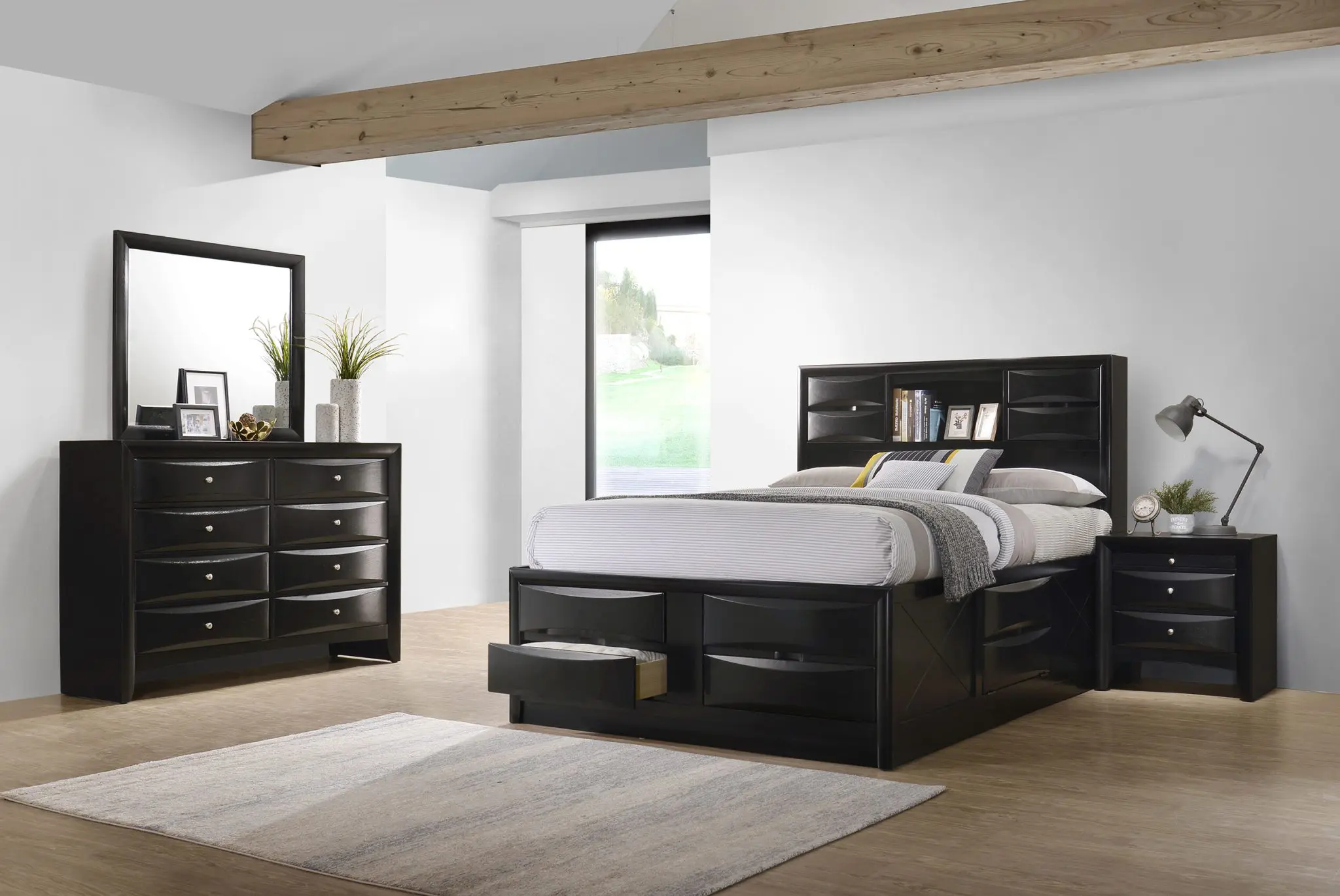 Briana Storage Bed Black