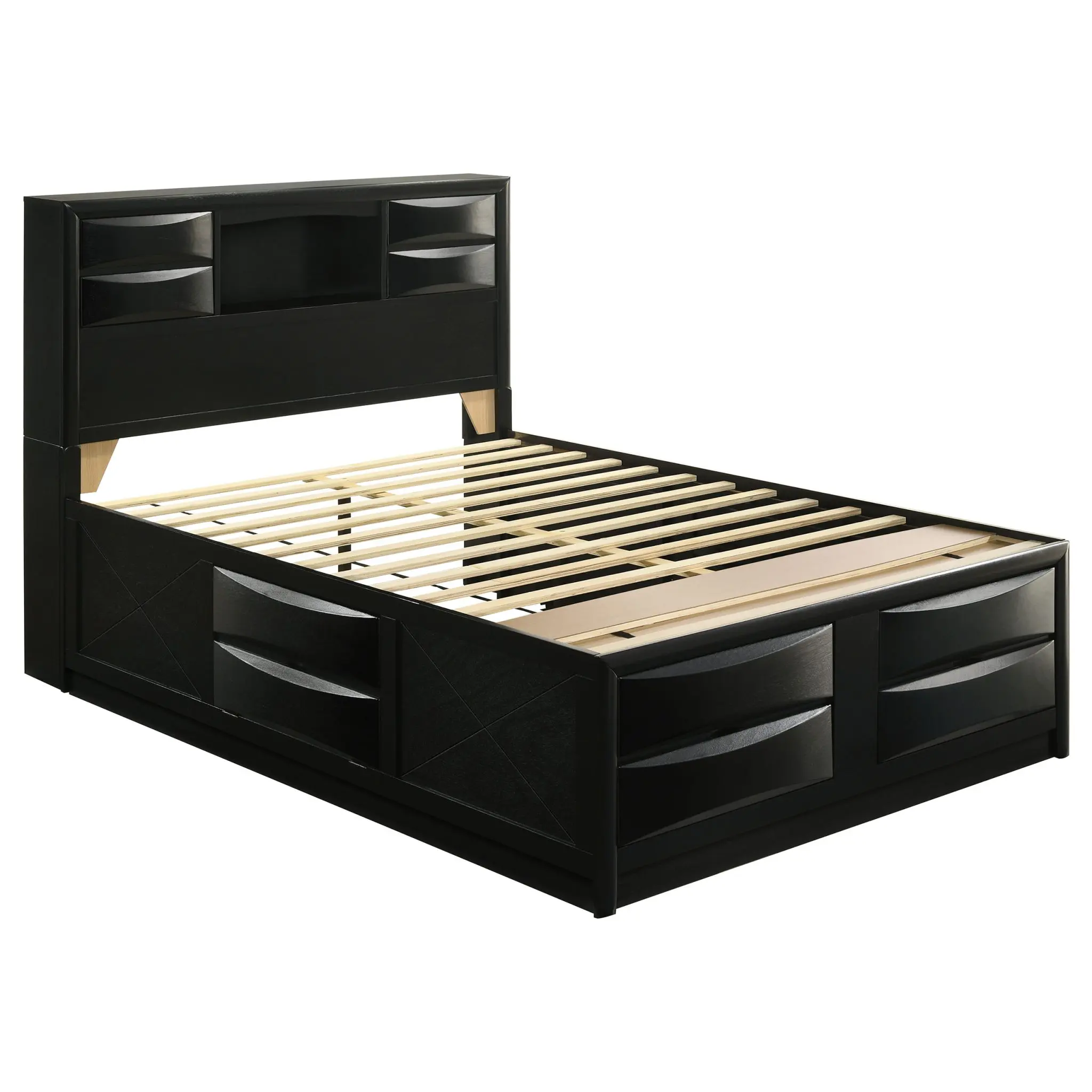 Briana Storage Bed Black - Image 3