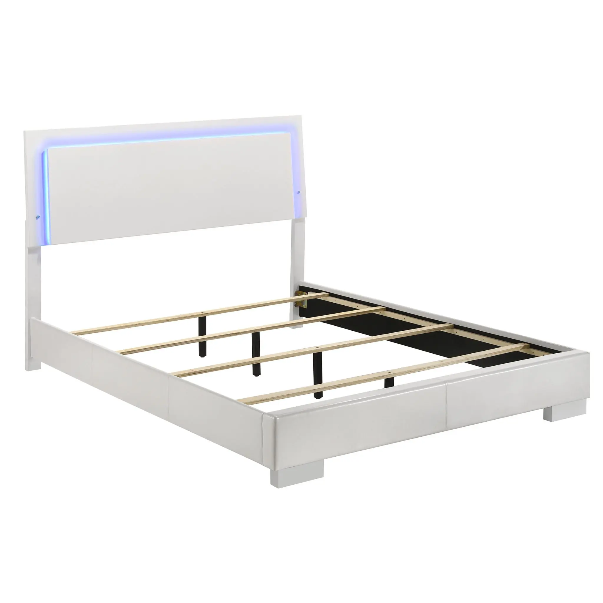 Felicity Bed White High Gloss - Image 3