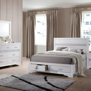 Miranda Storage Bedroom Set White