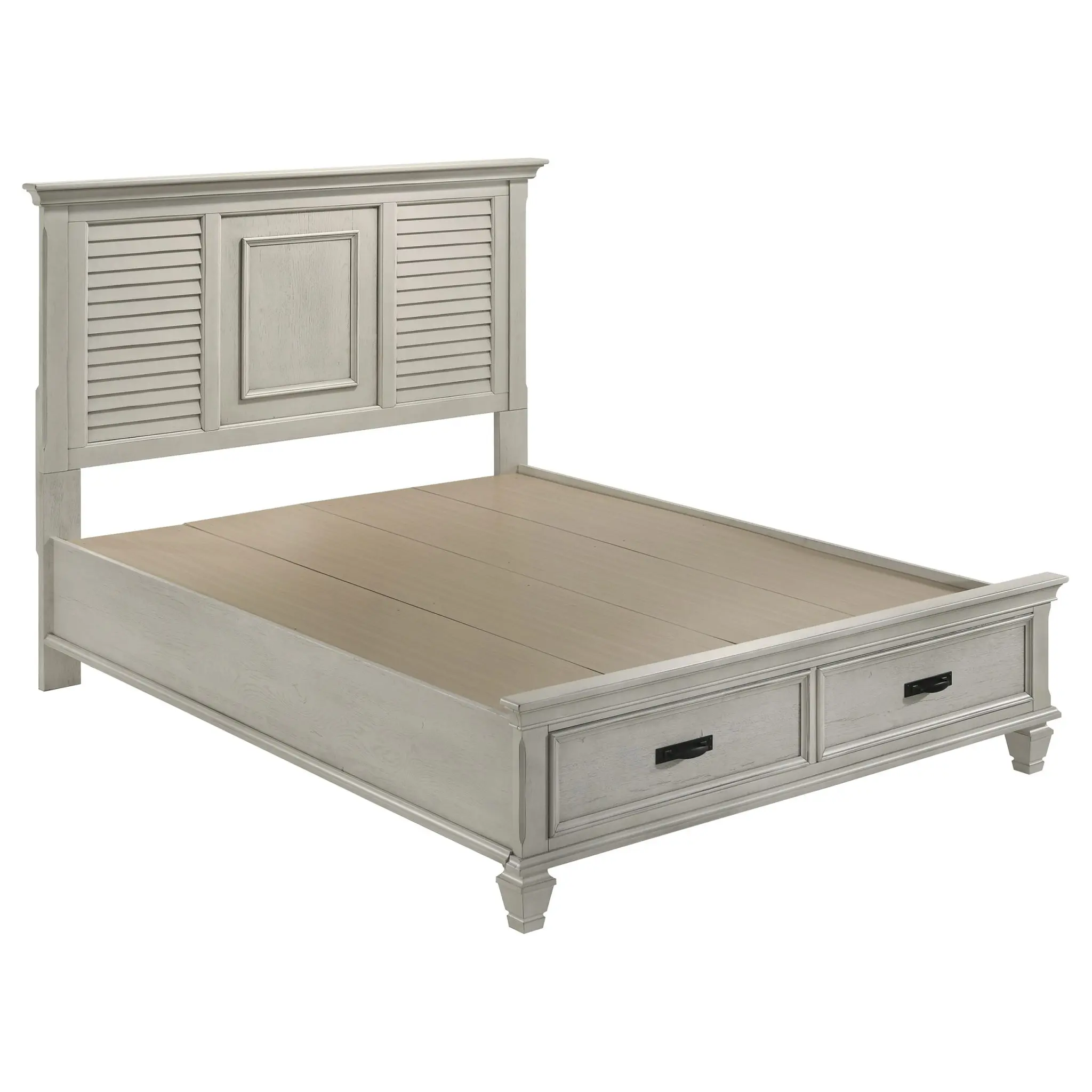 Franco Storage Bed Distressed White - Image 3