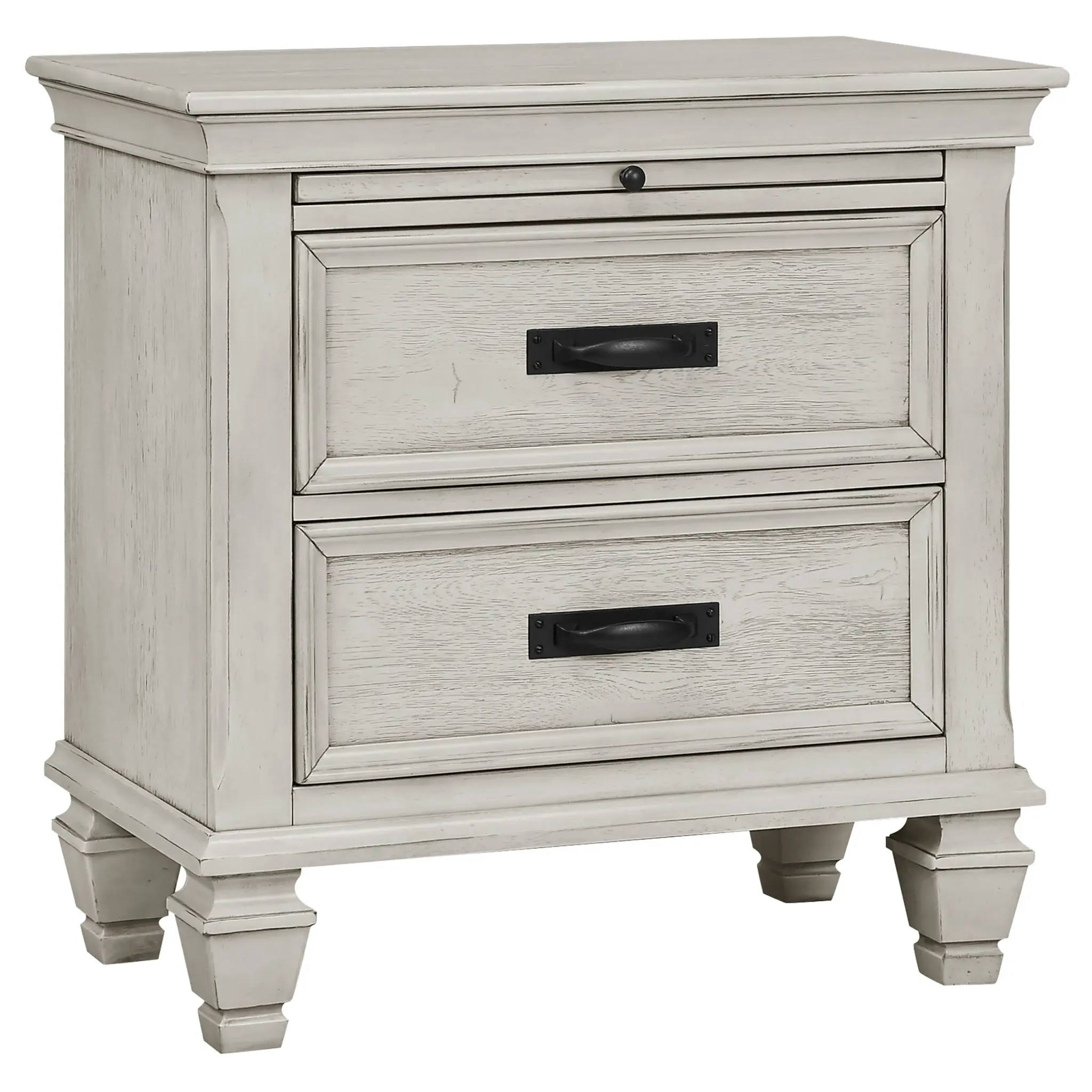 Franco Storage Bed Distressed White - Image 5