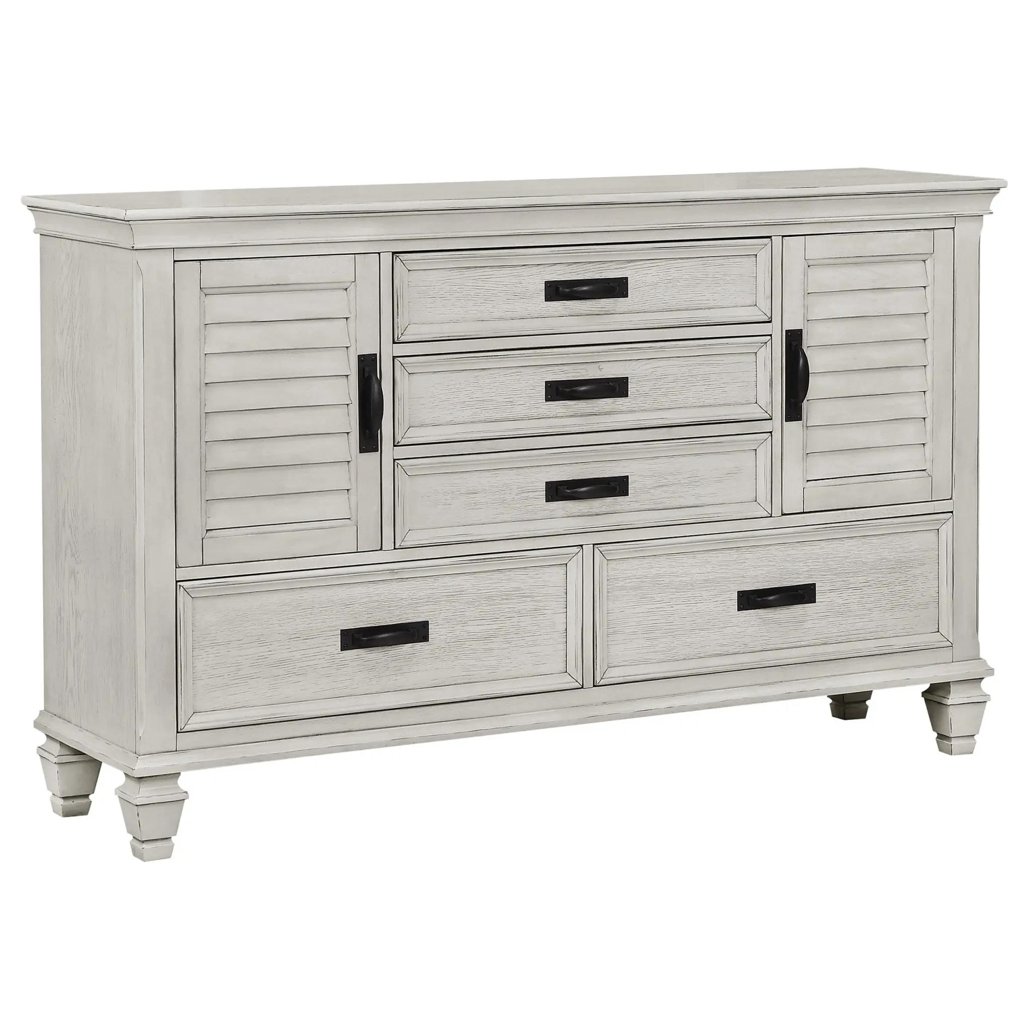 Franco Storage Bed Distressed White - Image 6