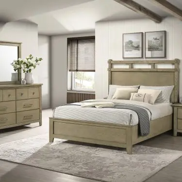 Hazlewood Panel Bedroom Set Vineyard Oak