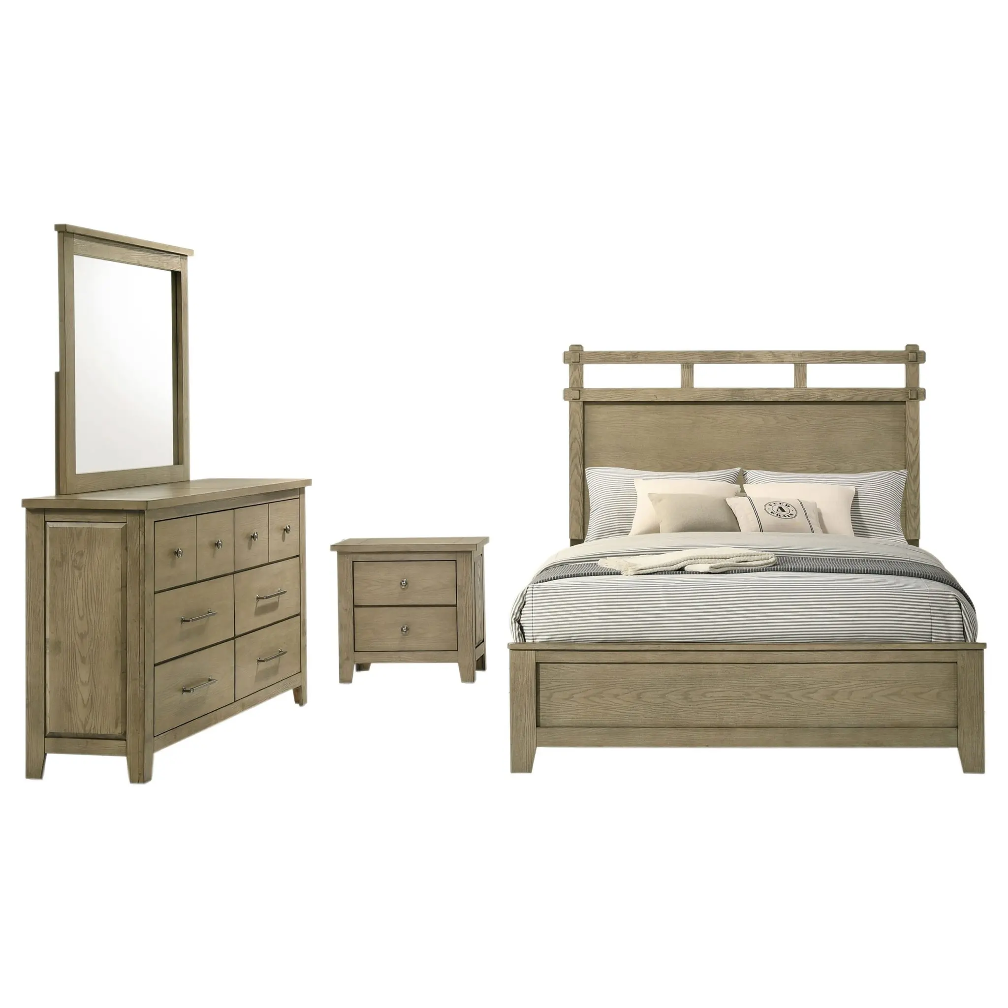 Hazlewood Panel Bed Vineyard Oak - Image 2