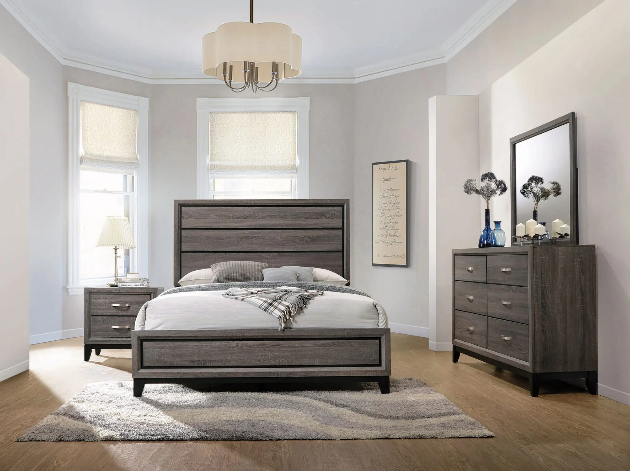 Watson Bed Grey Oak