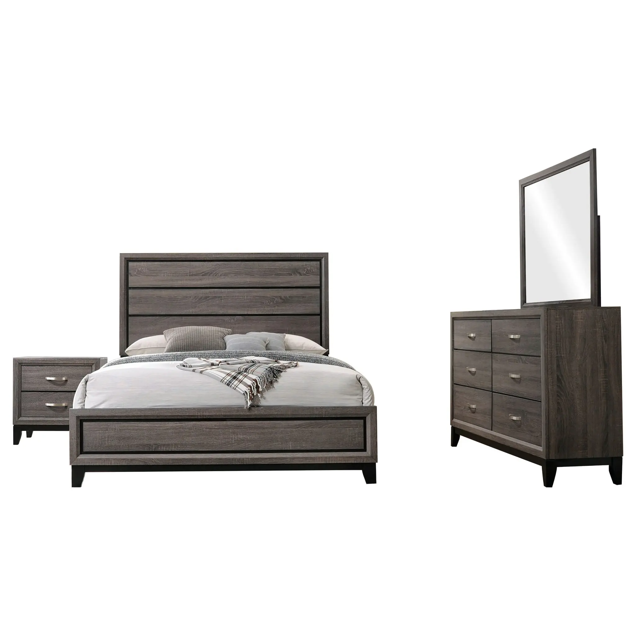 Watson Bed Grey Oak - Image 2