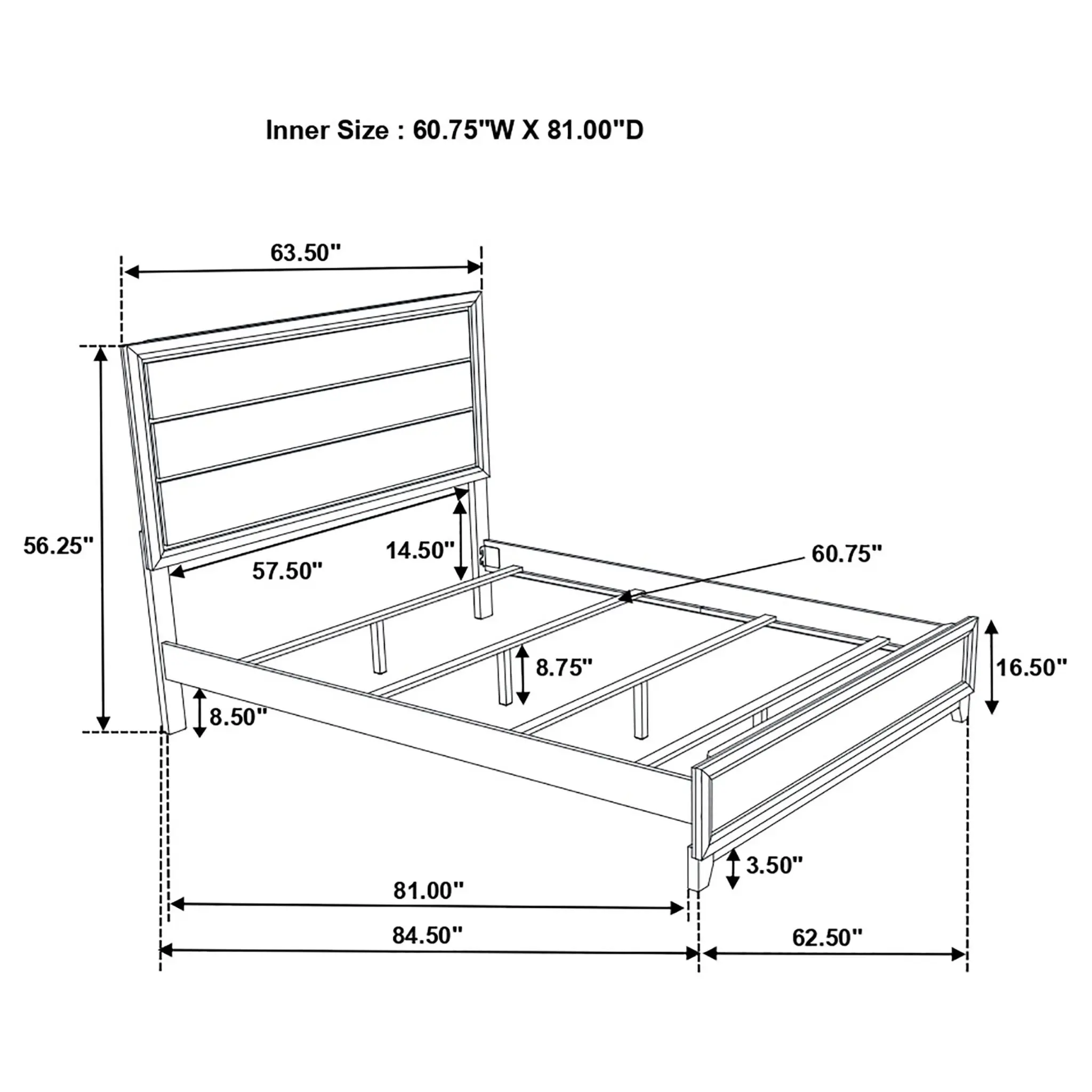 Watson Bed Grey Oak - Image 15