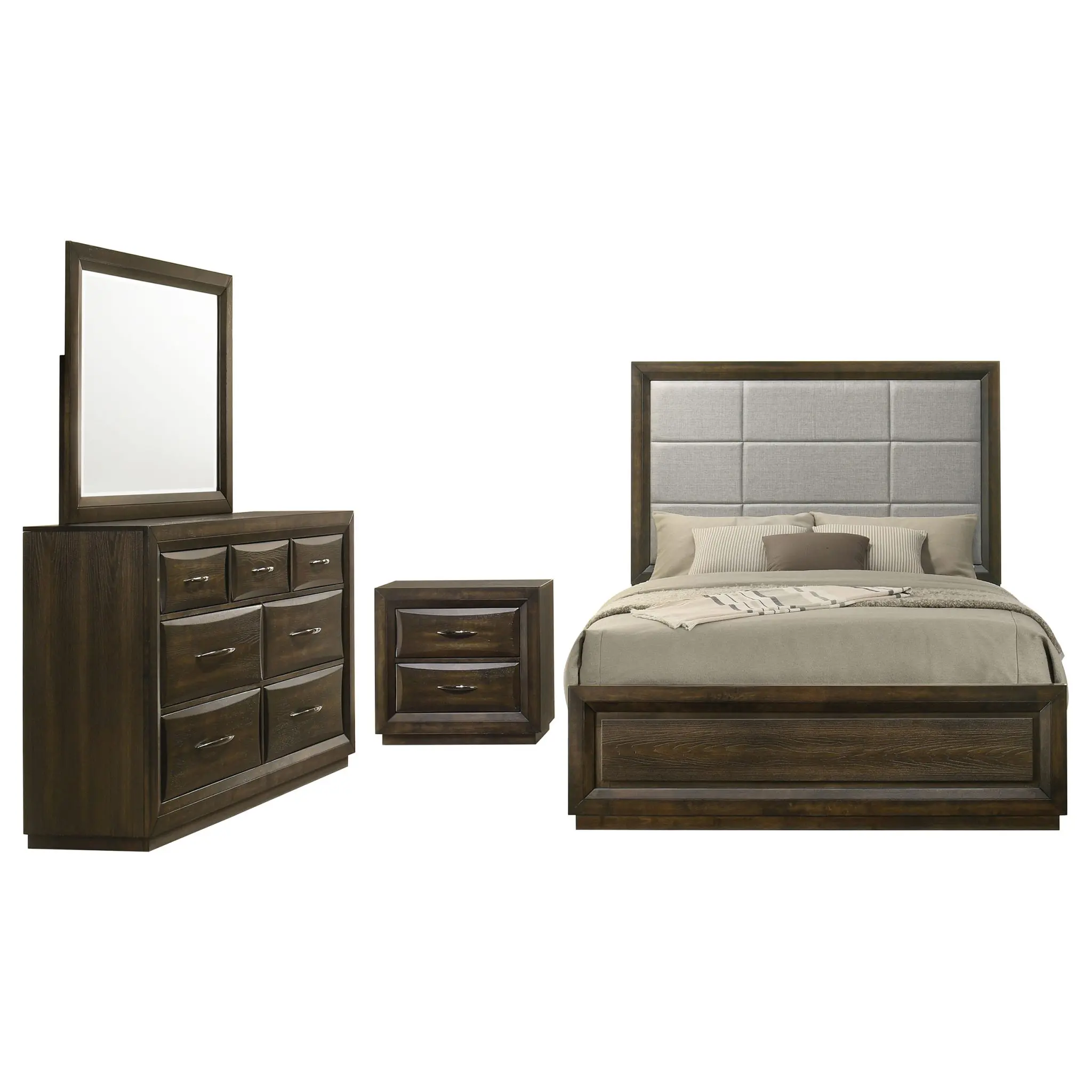Atlas Bed Dark Oak - Image 2