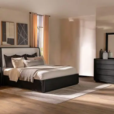Leandro Bedroom Set Burnished Black
