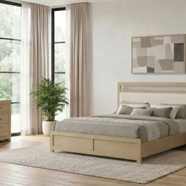 Hendricks Panel Bedroom Set Light Oak