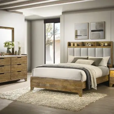 Henderson Bedroom Set Medium Oak