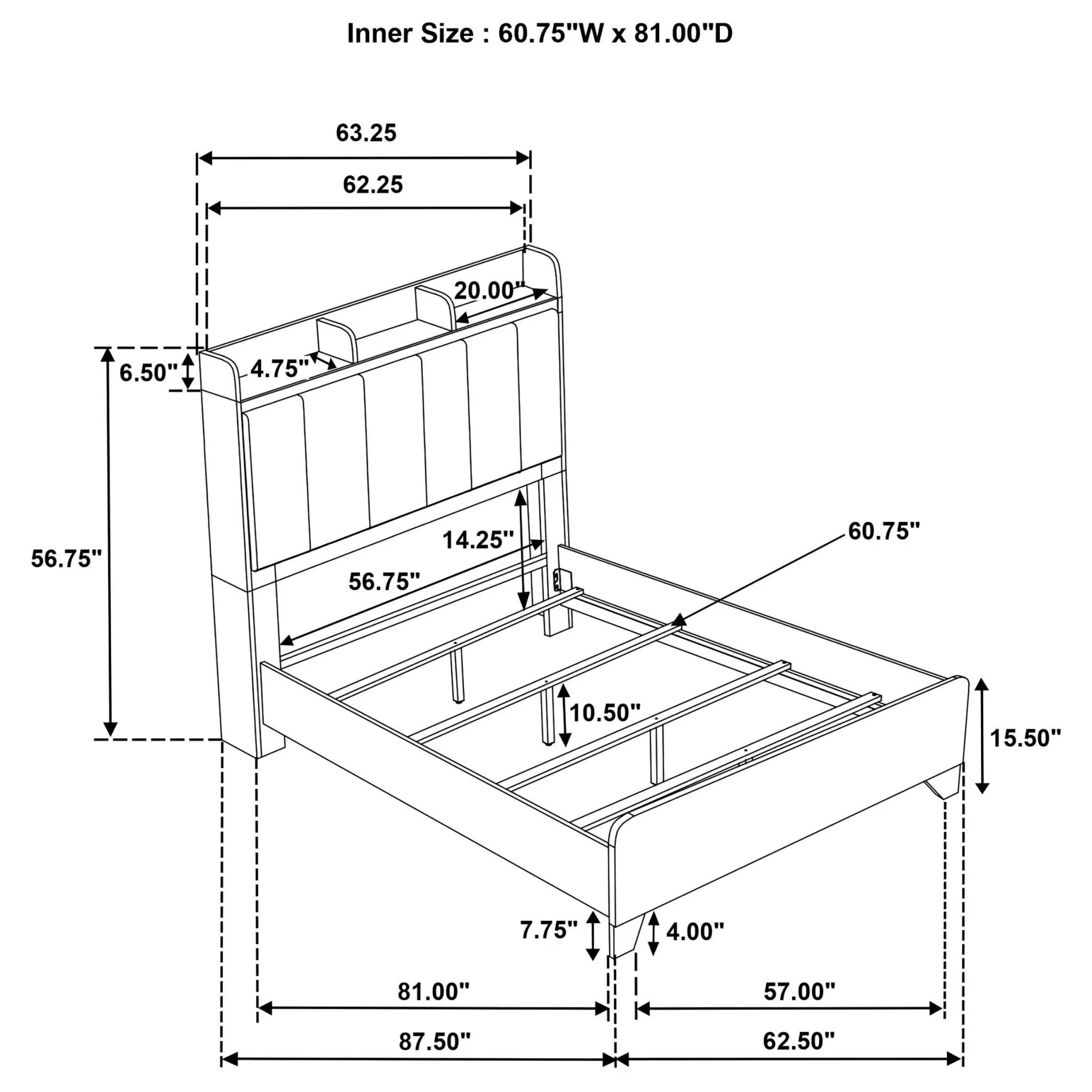 Henderson Bed Medium Oak - Image 16