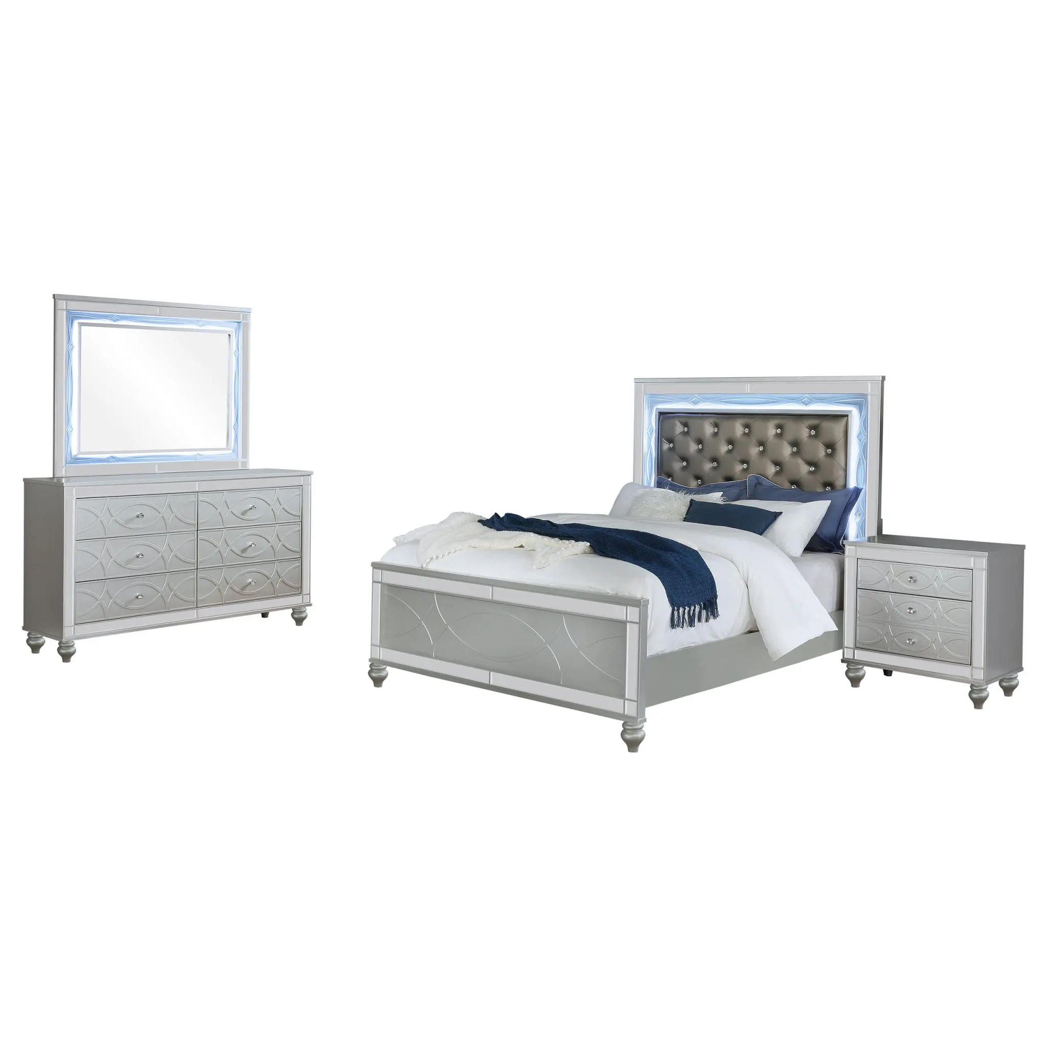 Gunnison Bed Silver Metallic - Image 2