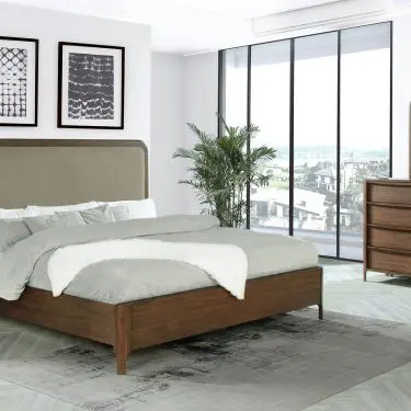 Maderia Bedroom Set Walnut