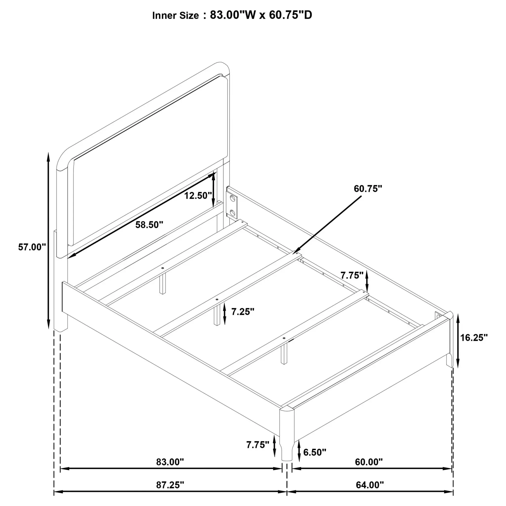 Maderia Bed Walnut - Image 16