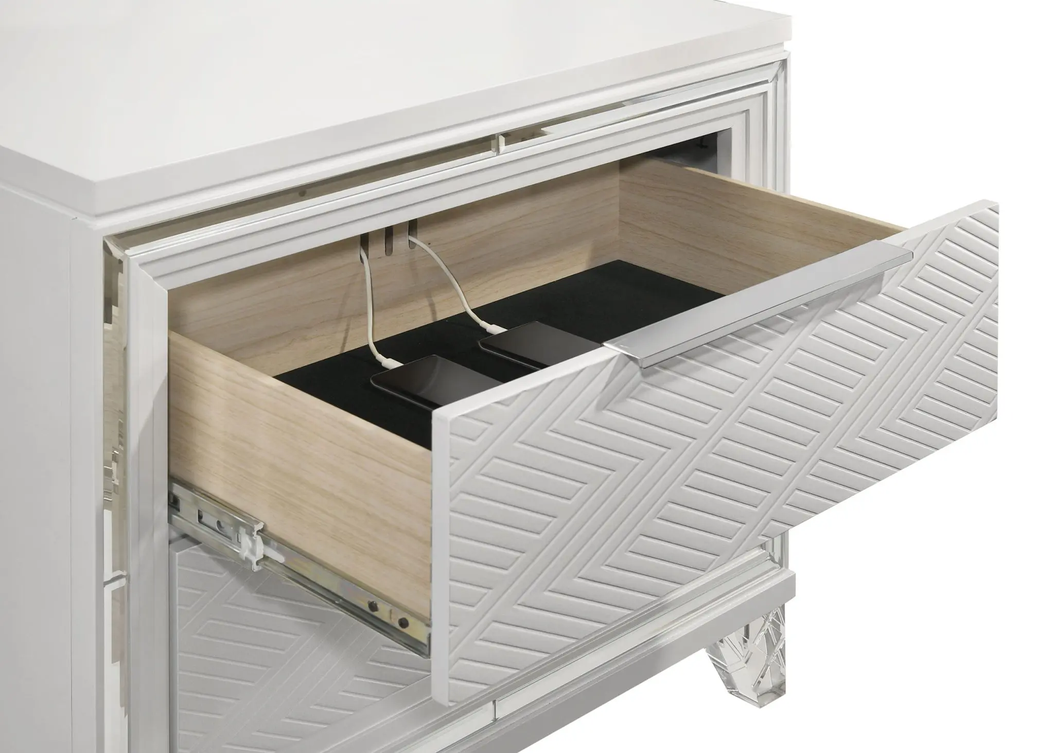 Marmore Bedroom Set White - Image 12