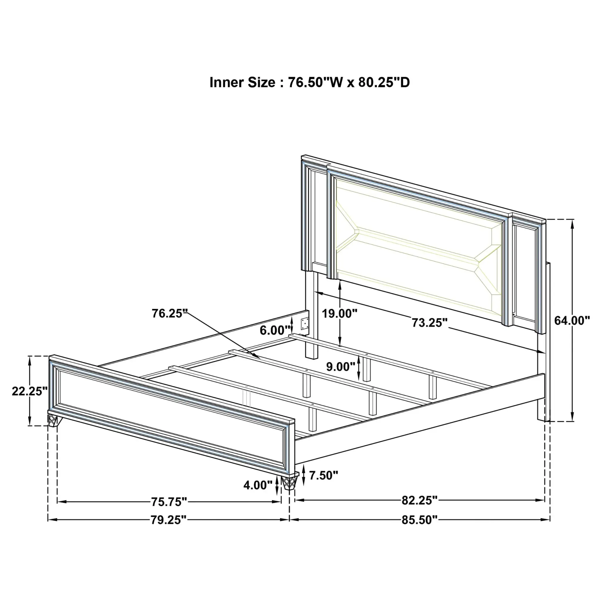 Marmore Bedroom Set White - Image 16