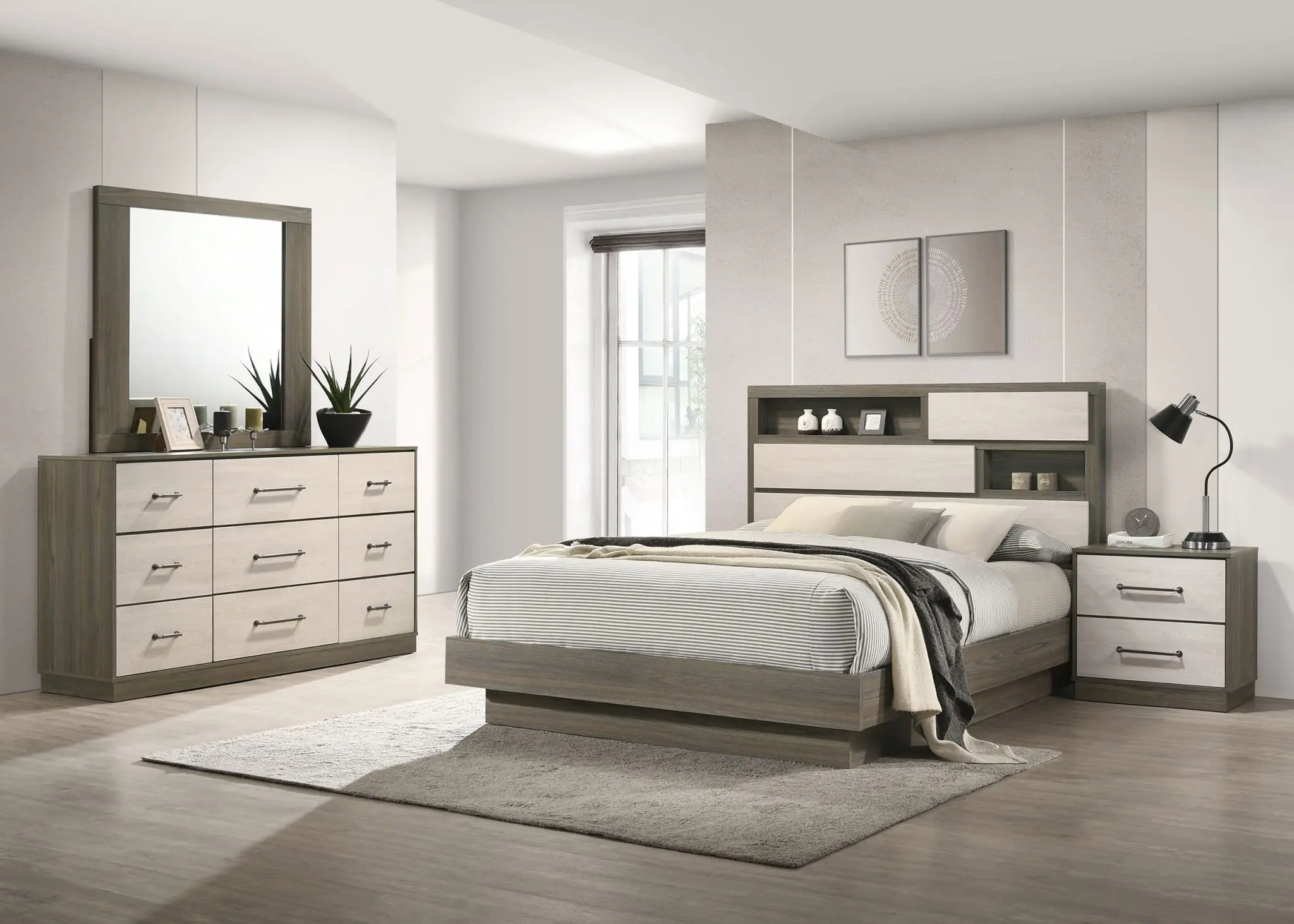 Fenwick Bed Grey Oak
