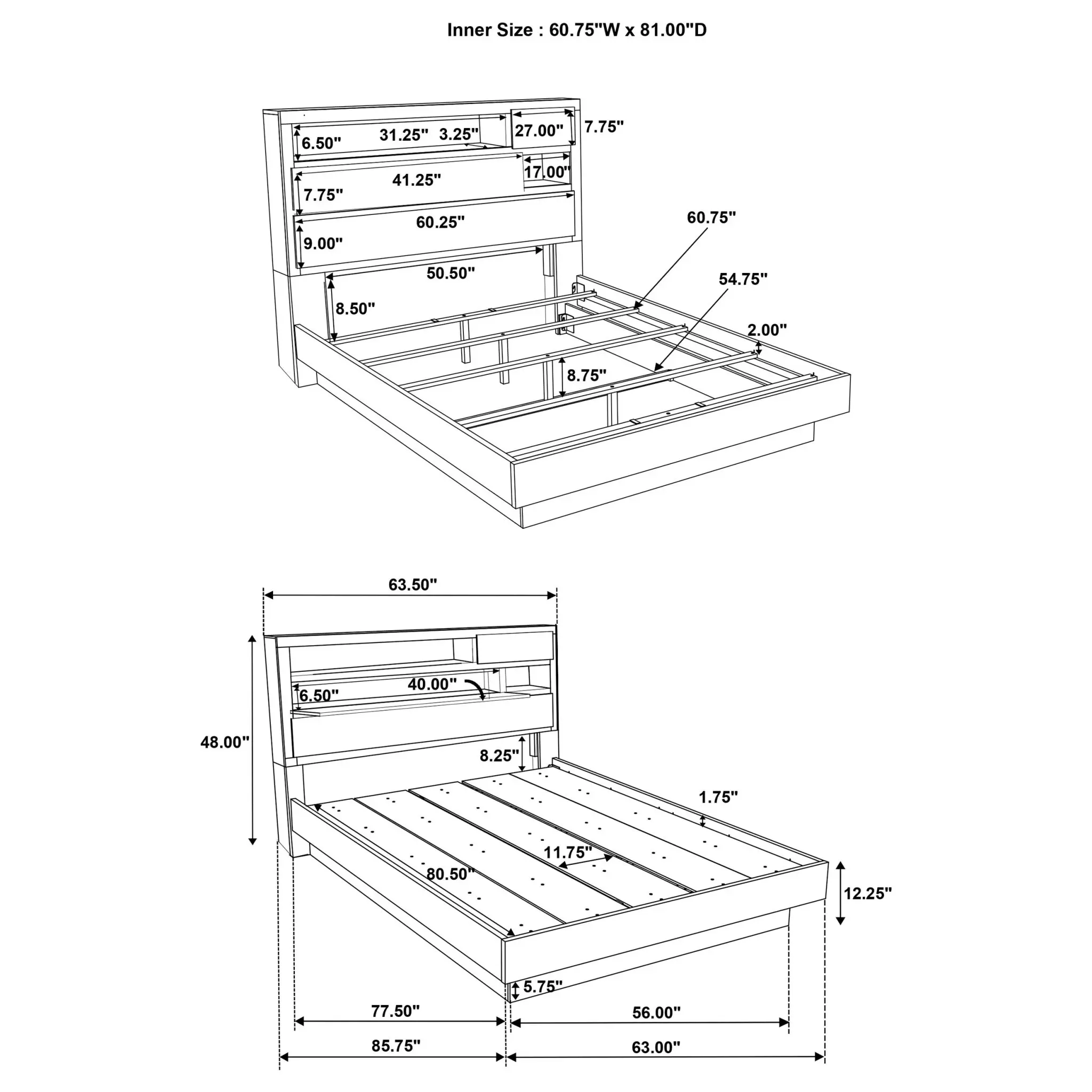 Fenwick Bed Grey Oak - Image 16