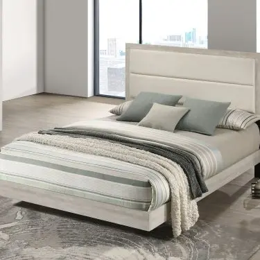 Trenton Panel Bed Rustic Cream