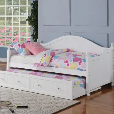 Julie Ann Daybed with Trundle White